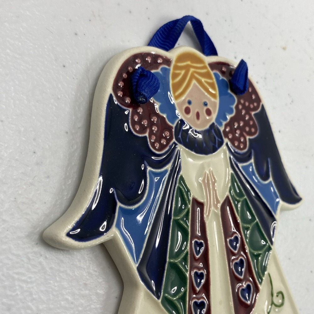 Vtg‎ J Duban Design Angel Wall Hanging Ornament Ceramic Tile Texas - Picture 8 of 10